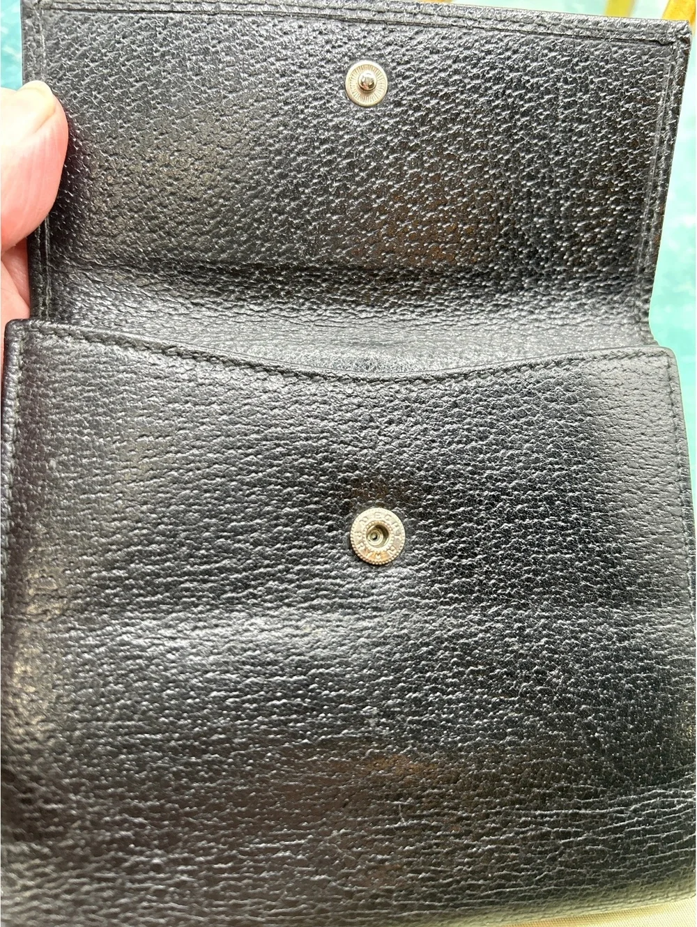 Authentic Vintage Gucci Black Leather G-Clip Bifold Wallet (Tom Ford Era) VGC